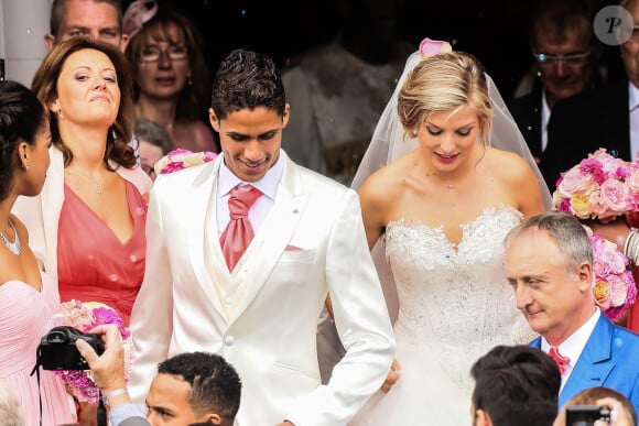 Mariage de Raphaël Varane et Camille Tytgat à la mairie du Touquet puis en l'église Sainte-Jeanne d'Arc le 20 juin 2015