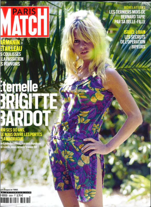 Une de Paris Match du 26 septembre 2024.