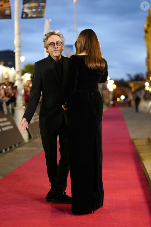 Monica Bellucci et Tim Burton à San Sebastian le 26 septembre 2024.