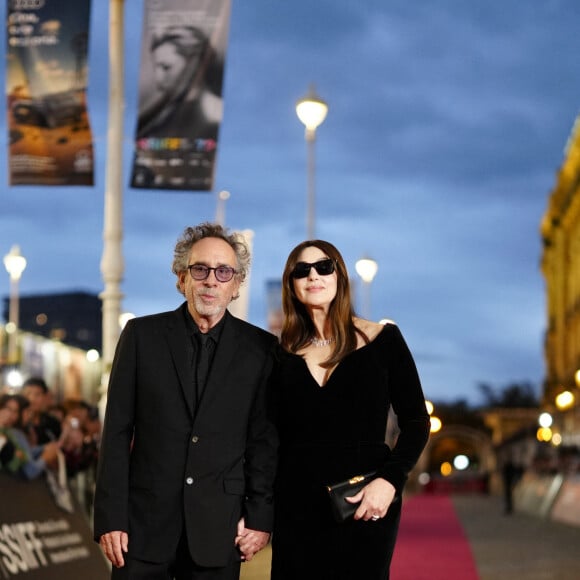 Monica Bellucci et Tim Burton à San Sebastian le 26 septembre 2024.