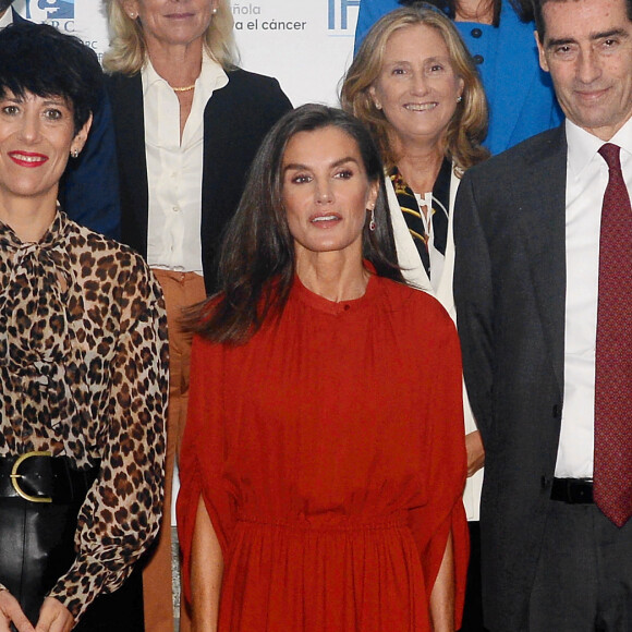 La reine Letizia d'Espagne participe à la "Rencontre annuelle de la Journée mondiale de recherche sur le cancer" à Milan © Zuma Press / Bestimage