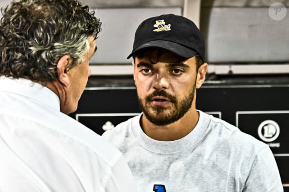 Romain Ntamack / Didier Lacroix (st) - 2ème Journée du Championnat TOP 14 entre Toulouse et Montpellier (38-13) à Toulouse le 27 aout 2023.