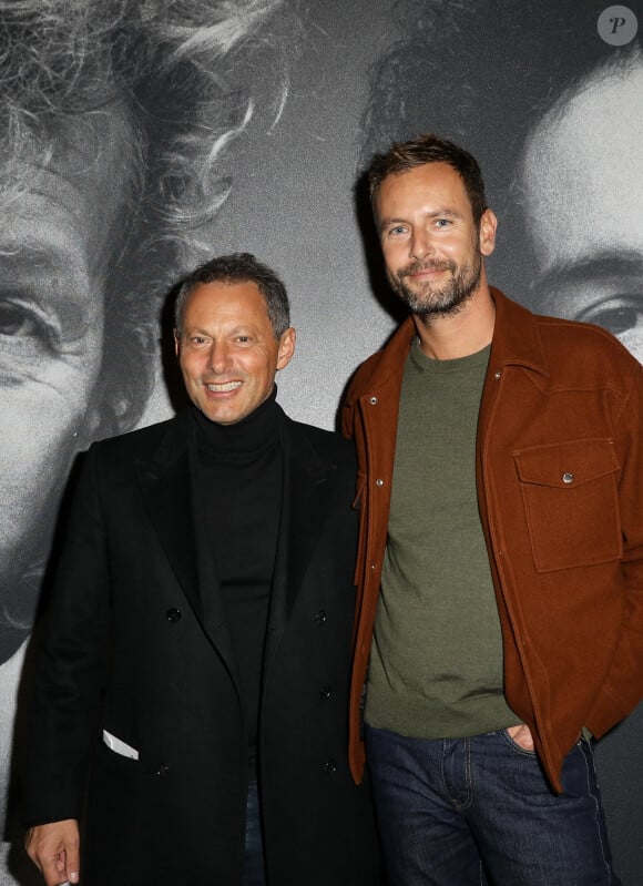 Marc-Olivier Fogiel et son mari François Roelants - People à la générale de l'opéra-rock "Starmania" à la Seine Musicale de Boulogne-Billancourtle 8 novembre 2022. © Dominique Jacovides-Coadic Guirec/Bestimage