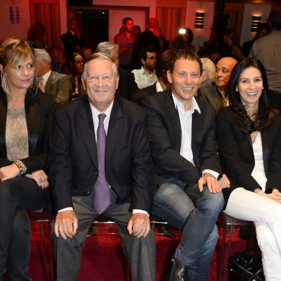 Julien Courbet, Flavie Flament, Alain Duhamel, Marc-Olivier Fogiel, Marie Drucker, Yves Calvi - Conference de presse de rentree de RTL a Paris le 10 septembre 2013.