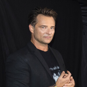 David Hallyday - Backstage de l'enregistrement de l'émission "La Chanson secrète 5" à Paris. © Gaffiot-Perusseau / Bestimage 