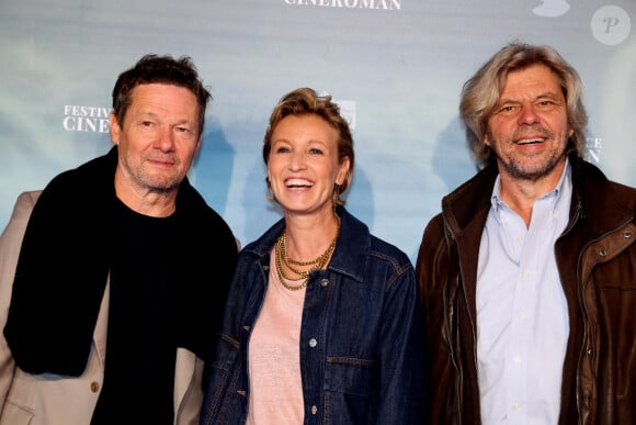 Jérôme Kircher, Alexandra Lamy, Eric Besnard pour le film Louise Violet - 6ème édition du festival Cinéroman à Nice le 1er octobre 2024. © Dominique Jacovides - Bruno Bebert / Bestimage