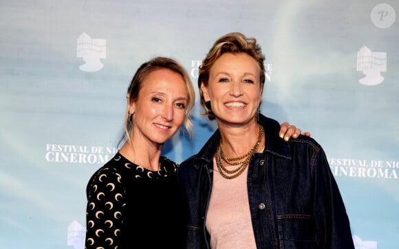 Audrey Lamy et sa soeur Alexandra Lamy - 6ème édition du festival Cinéroman à Nice le 1er octobre 2024. © Dominique Jacovides - Bruno Bebert / Bestimage