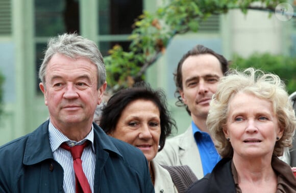 Gallimard publisher Antoine Gallimard and french actress Marie Christine Barrault and writers arrive in Saint-Maurice-de-Remens France, on June 29, 2011 to promote a museum dedicated to Antoine de Saint-Exupery this project could finally see the light in 2014, in the castle of, the house of childhood of the writer and the airman, where the project of \" House of Petit Prince \" was exposed. Photos by Vincent Dargent/ABACAPRESS.COM 