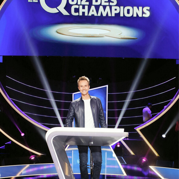 Exclusif - Cyril Féraud - Enregistrement de l'émission "Le Quiz des Champions" aux Studios 130 à Saint-Denis, présentée par C.Féraud et diffusée le 21 septembre à 21h10 sur France 2. Le 4 juin 2024 © Christophe Clovis / Bestimage 