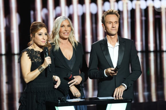 Léa Salamé, Zazie et Cyril Féraud - 39ème cérémonie des Victoires de la musique à la Seine musicale de Boulogne-Billancourt, France, le 9 février 2024. © Coadic Guirec/Bestimage