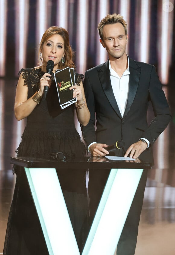 Léa Salamé et Cyril Féraud - 39ème cérémonie des Victoires de la musique à la Seine musicale de Boulogne-Billancourt, France, le 9 février 2024. © Coadic Guirec/Bestimage