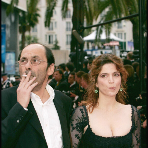 Agnès Jaoui et Jean-Pierre Bacri, cérémonie de cloture du 57e festival du film de Cannes en 2004.