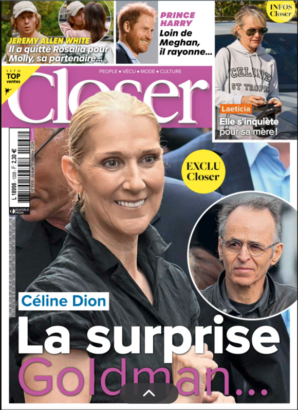 Couverture du magazine Closer paru le vendredi 4 octobre 2024.