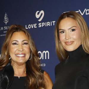 Maria Bravo et Vitaa au photocall de la 12ème édition de la soirée Global Gift Gala à l'hôtel Four Seasons George V à Paris le 5 octobre 2024. © Marc-Ausset Lacroix / Bestimage 