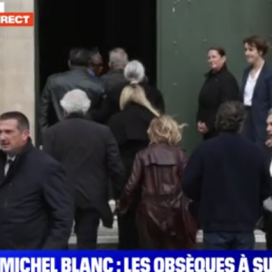 La troupe du Splendid arrive aux obsèques de Michel Blanc en l'église Sainte Eustache le 10 octobre 2024