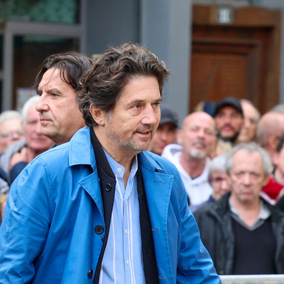 Bruno Madinier - Obsèques de Michel Blanc en l'église Saint-Eustache à Paris, le 10 octobre 2024. © Moreau / Jacovides / Bestimage