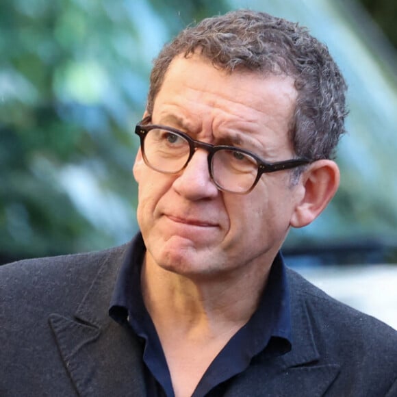 Dany Boon et Gérard Krawczyk - Sortie des Obsèques de Michel Blanc en l'église Saint-Eustache à Paris, le 10 octobre 2024. © Moreau / Jacovides / Bestimage