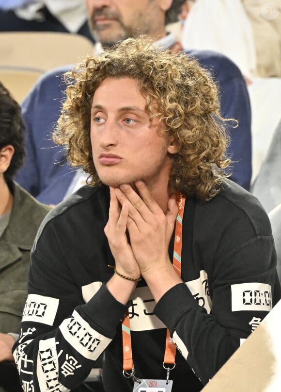 Joalukas Noah - Célébrités dans les tribunes des Internationaux de France de tennis de Roland Garros 2024 à Paris le 2 juin 2024. © Moreau-Jacovides/Bestimage