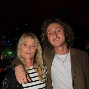 Exclusif - Isabelle Camus et son fils Joalukas Noah - People à l'after au Pink à Paris, à l'occasion des 20 ans du club. Le 16 novembre 2023