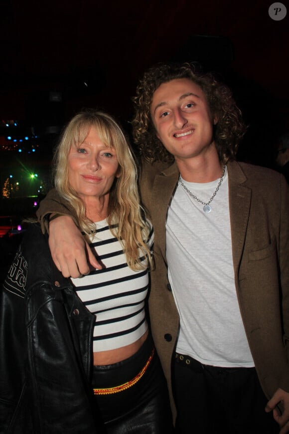 Exclusif - Isabelle Camus et son fils Joalukas Noah - People à l'after au Pink à Paris, à l'occasion des 20 ans du club. Le 16 novembre 2023