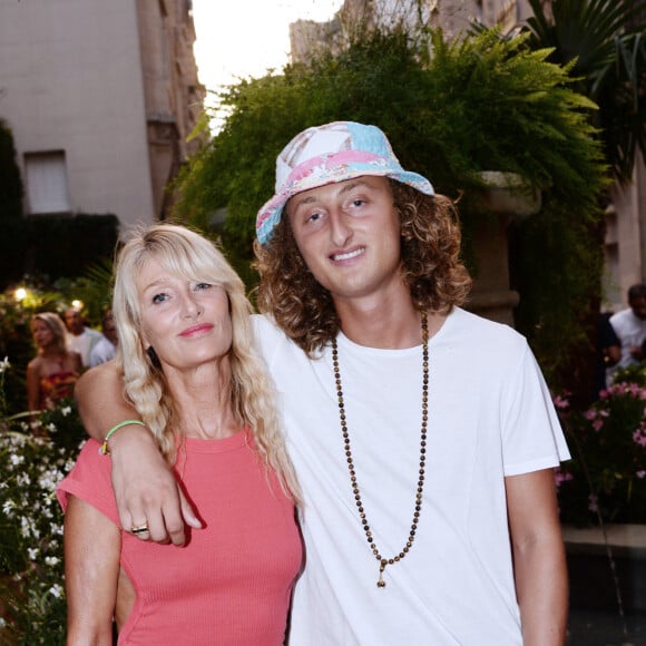 Exclusif - Isabelle Camus et son fils Joalukas Noah - Soirée "Back to Brach Good Vibes only" à l'hôtel Brach à Paris le 4 septembre 2023. © Rachid Bellak/Bestimage