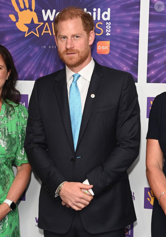 Le prince Harry, duc de Sussex, participe en tant que parrain aux WellChild Awards à Londres, le 30 septembre 2024.