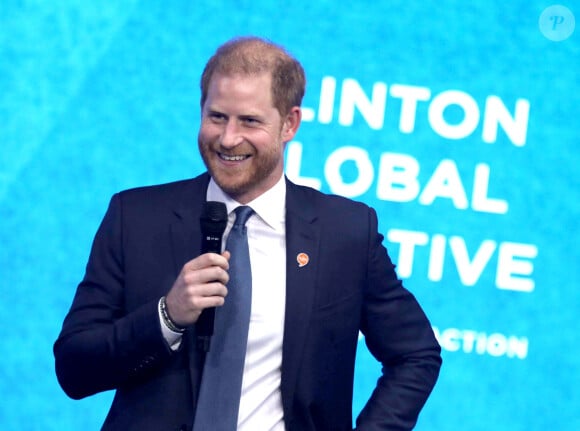 24 septembre 2024, New York, New York, États-Unis : le duc de Sussex PRINCE HARRY est vu lors de la réunion du deuxième jour de la Clinton Global Initiative (CGI) 2024, qui s'est tenue à l'hôtel Hilton de New York.