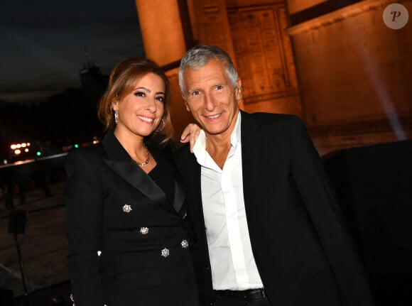 Exclusif - No Web - Les présentateurs Léa Salamé et Nagui - Backstage - Personnalités sur le plateau de l'émission "Paris 2024 : merci! La grande soirée événement" sur les Champs-Elysées à Paris, à l'occasion des Jeux Olympiques et Paralympiques Paris 2024, diffusée en direct sur France 2, le 14 septembre 2024 © Perusseau-Ramsamy / Bestimage 