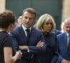 Interrogé à ce sujet pour les équipes de "Variety" ce mercredi 9 octobre 2024, son époux Emmanuel Macron n'a pas manqué de rebondir à son sujet.
Emmanuel Macron et Brigitte Macron - Déplacement du président de république, Emmanuel Macron à l'occasion de la 41ème édition des journées européennes du patrimoine à Chartres, visite des ateliers de la Maison Lorin maitre verrier - Chartres le 20 septembre 2024. © Arnaud Hebert / Pool / Bestimage 