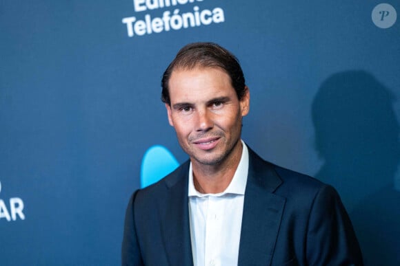 Il va participer à la finale de la Coupe Davis avec l'Espagne, ce qui constituera son dernier tournoi
 
Rafael Nadal - Les célébrités à l'inauguration du nouvel Espace Movistar à Madrid, le 12 septembre 2024. © Alterphotos / Panoramic / Bestimage