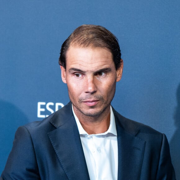 Rafael Nadal - Les célébrités à l'inauguration du nouvel Espace Movistar à Madrid, le 12 septembre 2024. © Alterphotos / Panoramic / Bestimage