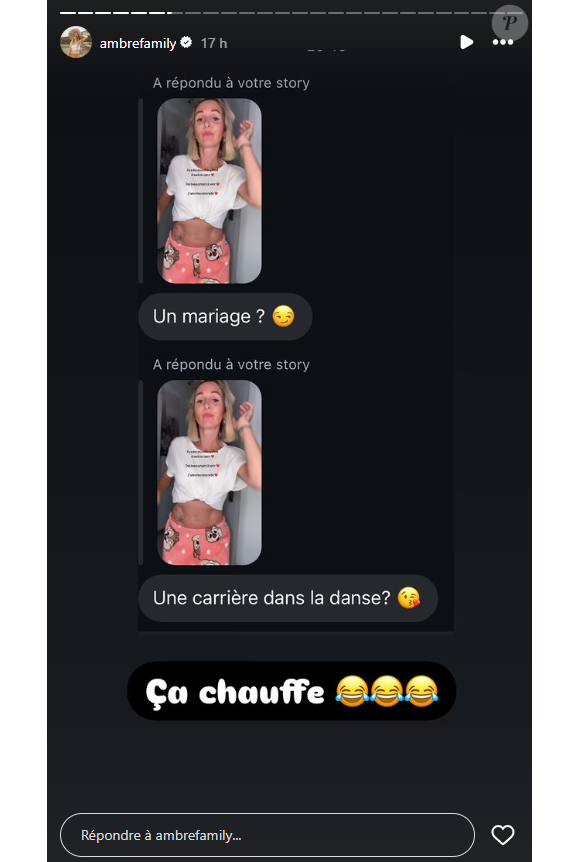 Ambre Dol de "Familles nombreuses" tease un projet sur Instagram, le 9 octobre 2024