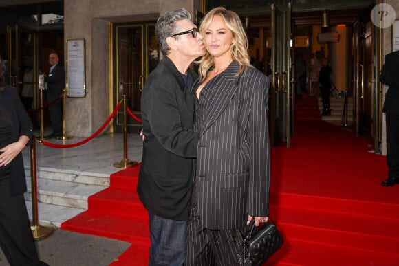 Première sortie officielle pour Adriana Karembeu et son compagnon Marc Lavoine au photocall du Concerto pour la Paix d'Omar Harfouch : Un Appel à l'Unité et à la Paix au Théâtre des Champs Elysées à Paris, France, le 18 septembre 2024. © Perusseau-Tribeca/Bestimage 