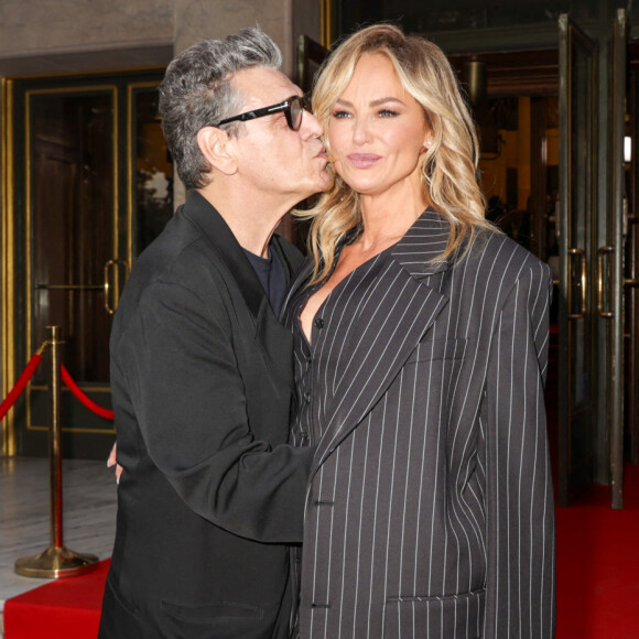 Première sortie officielle pour Adriana Karembeu et son compagnon Marc Lavoine au photocall du Concerto pour la Paix d'Omar Harfouch : Un Appel à l'Unité et à la Paix au Théâtre des Champs Elysées à Paris, France, le 18 septembre 2024. © Perusseau-Tribeca/Bestimage 