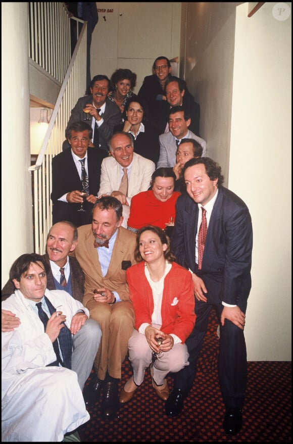 Anny Duperey, Bernard Giraudeau, Jean Rochefort, Pierre Vernier, Jean-Paul Belmondo, Michel Piccoli, Fabrice Luchini, Jean-Pierre Marielle, Philippe Noiret, Marthe Keller (archive)