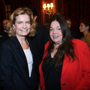 Exclusif - Sarah Biasini (fille de Romy Schneider) et Myriam Boyer lors de la soirée de lancement de La nuit des Molières 2024 à l'hôtel InterContinental Paris - Le Grand le 30 septembre 2024. © Rachid Bellak / Bestimage 