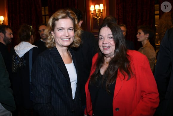 Exclusif - Sarah Biasini (fille de Romy Schneider) et Myriam Boyer lors de la soirée de lancement de La nuit des Molières 2024 à l'hôtel InterContinental Paris - Le Grand le 30 septembre 2024. © Rachid Bellak / Bestimage 