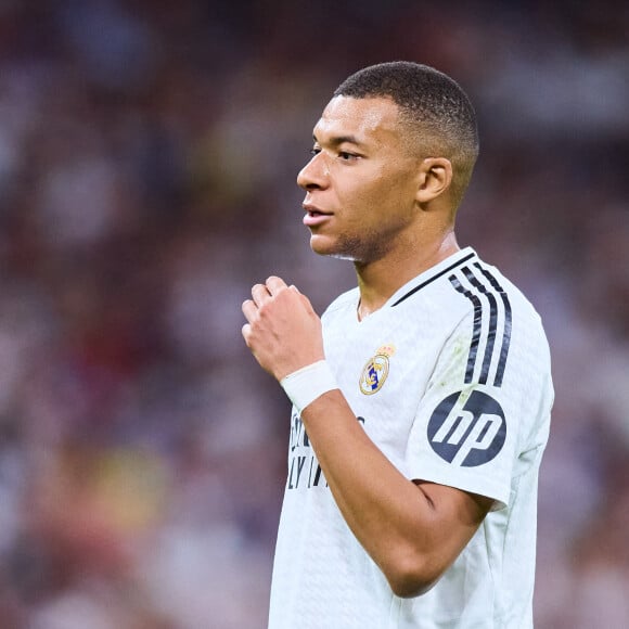 Comme elle l'a annoncé 
Kylian Mbappe du Real Madrid CF pendant le match de LaLiga EA Sports entre le Real Madrid et Villarreal CF au stade Santiago Bernabeu le 5 octobre 2024 à Madrid, Espagne. © LGM/Panoramic/Bestimage