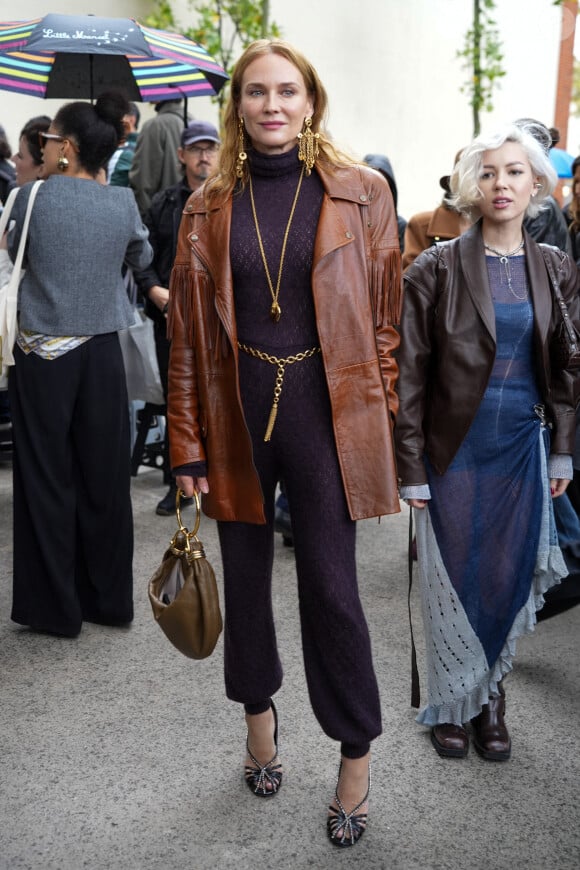 Des bijoux et sacs de luxe ont été dérobés,
Diane Kruger - Les célébrités arrivent au défilé Chloé Collection Femme Prêt-à-Porter Printemps/Eté 2025 lors de la Fashion Week de Paris (PFW), le 26 septembre 2024. © Lucia Sabatelli / Bestimage