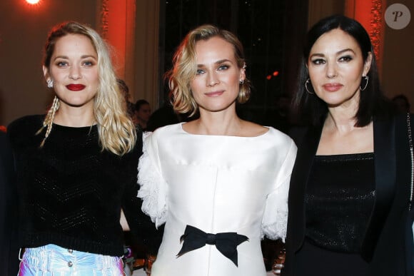 Marion Cotillard, Diane Kruger et Monica Bellucci - Dîner des révélations des Cesar 2018 au Petit Palais à Paris, le 15 janvier 2018. © Olivier Borde/Bestimage