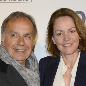 Patrice Dominguez et sa femme Cendrine - Avant-première du film "De Toutes Nos Forces" au Gaumont Opéra à Paris, le 17 mars 2014.