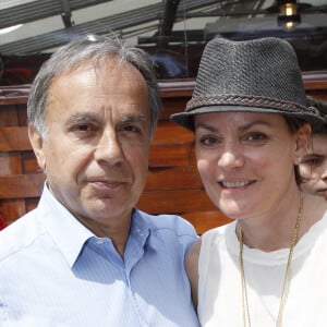 Patrice Dominguez et sa femme Cendrine à Roland Garros, le 30 mai 2012.