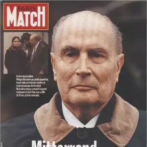 Couverture de "Paris Match" avec François Mitterrand et sa fille Mazarine Pingeot Mitterrand