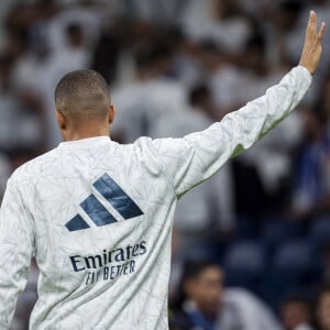 Kylian Mbappé pendant le match LaLiga EA Sports entre le Real Madrid et Villarreal CF au stade Santiago Bernabeu le 5 octobre 2024 à Madrid, Espagne. © LGM/Panoramic/Bestimage