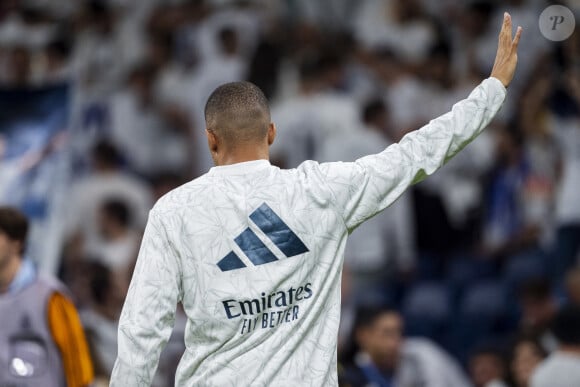 Kylian Mbappé pendant le match LaLiga EA Sports entre le Real Madrid et Villarreal CF au stade Santiago Bernabeu le 5 octobre 2024 à Madrid, Espagne. © LGM/Panoramic/Bestimage