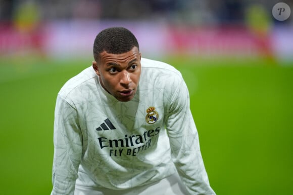 Kylian Mbappé pendant le match LaLiga EA Sports entre le Real Madrid et Villarreal CF au stade Santiago Bernabeu le 5 octobre 2024 à Madrid, Espagne. © LGM/Panoramic/Bestimage