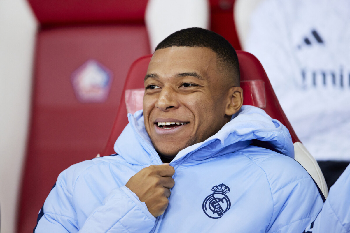 Photo Kylian Mbappé Match de football en ligue des champions