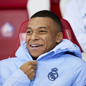 Kylian Mbappé - Match de football en ligue des champions (Champions League) au stade Décathlon Aréna Stade Pierre Mauroy : Lille l'emporte 1 - 0 face au Real Madrid le 2 octobre 2024. © Cyril Moreau / Bestimage 