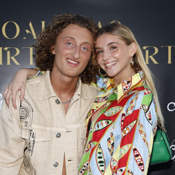 Exclusif - Joalukas Noah avec Vittoria de Savoie lors de la soirée d'anniversaire de Joalukas Noah, fils de Yannick Noah et Isabelle Camus, pour ses 18 ans à Paris le 10 juin 2022. © Cyril Moreau / Bestimage 