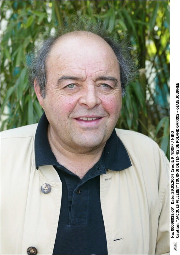 Jacques Villeret à Roland-Garros le 29 mai 2004.